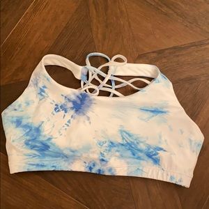 Tie dye sports bra
